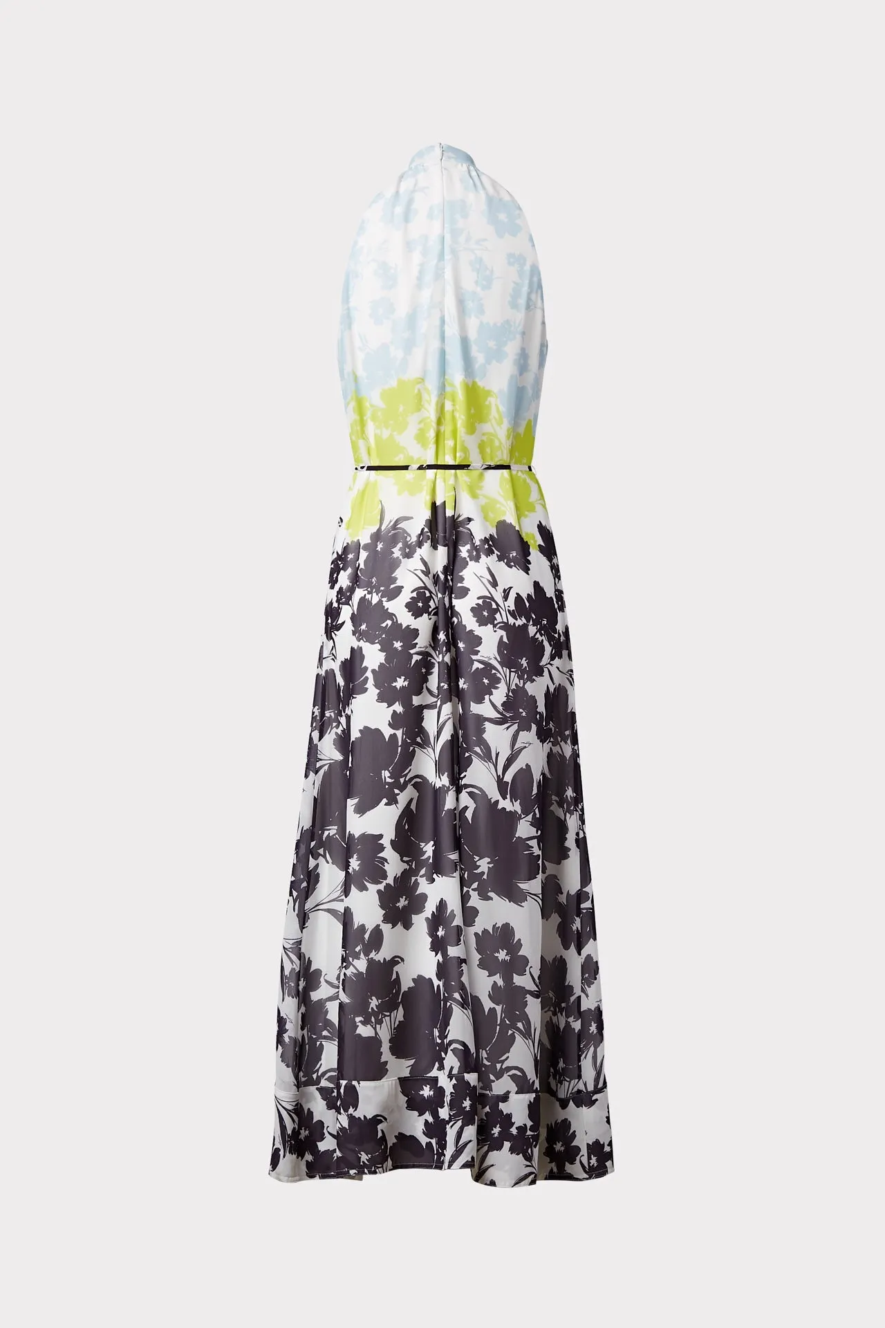 Morgan Silhouette Floral Stripe Dress