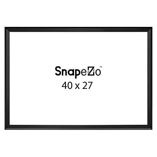 MOVIE POSTER FRAME 27X40 INCH, BLACK SNAPEZO PROFILE, HOME THEATER POSTER FRAME, PROFESSIONAL SERIES FOR ONE SHEET MOVIE POSTERS