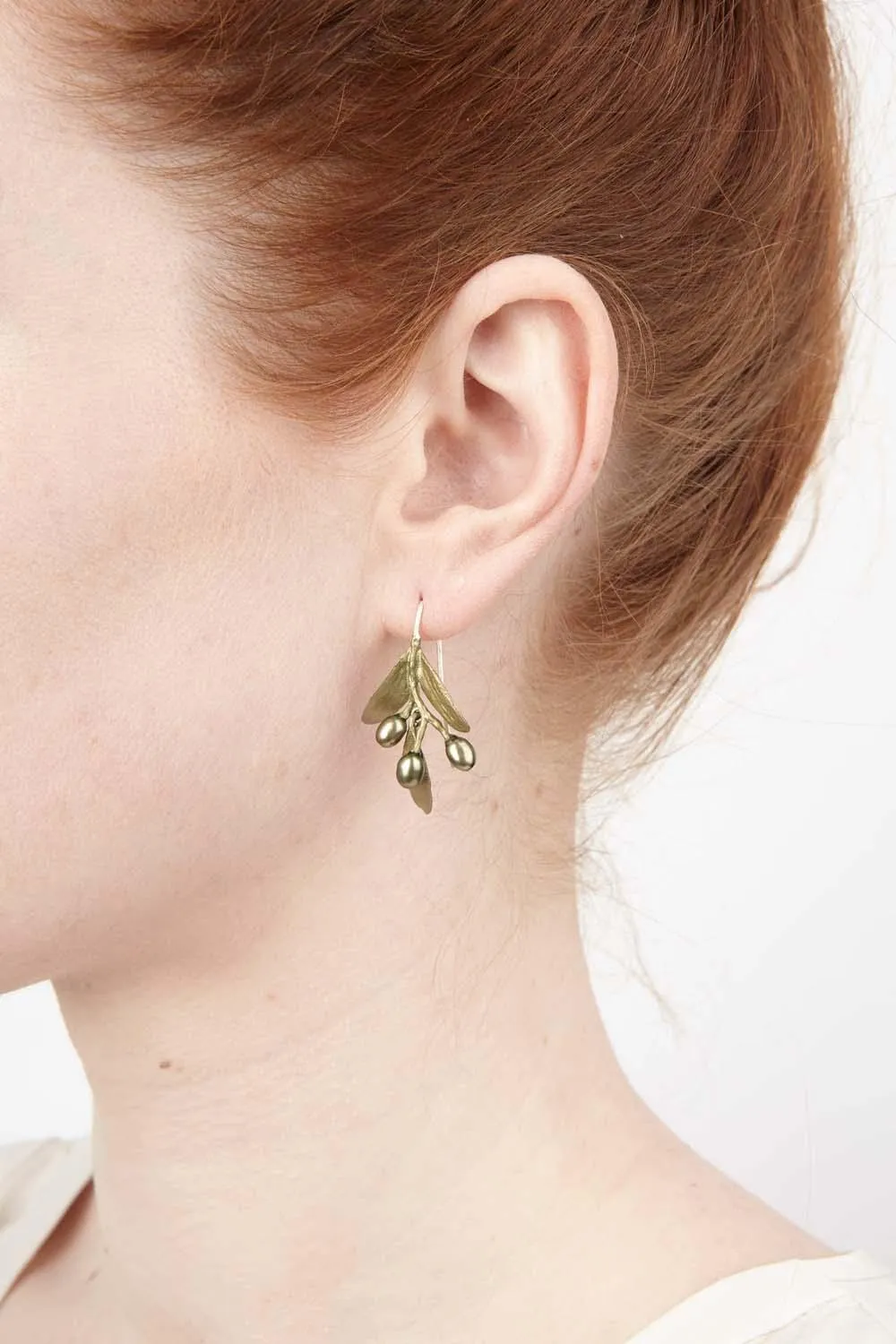 Olive Earrings - Wire Drop