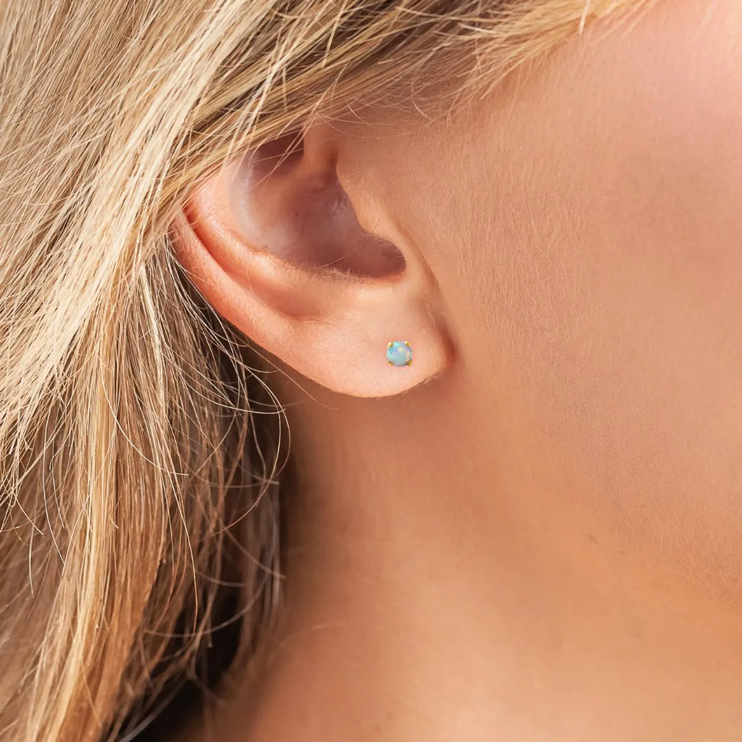 Opal Stud Earrings