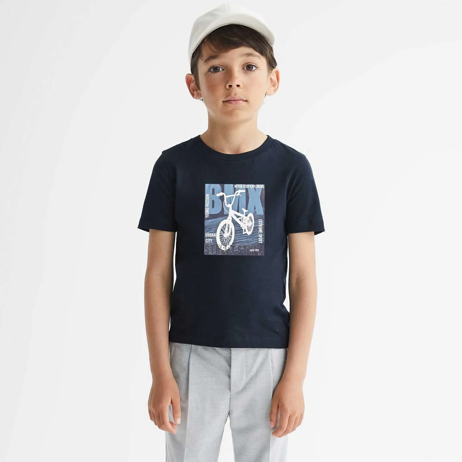 Polo Republica Boy's Bmx Street Style Printed Tee Shirt