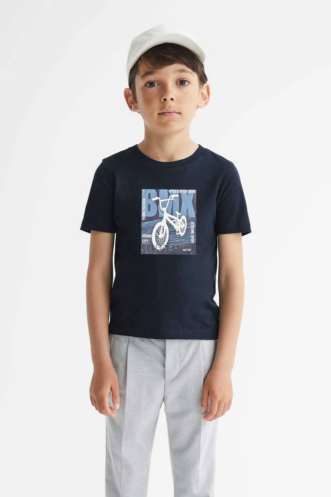 Polo Republica Boy's Bmx Street Style Printed Tee Shirt