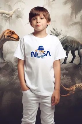 Polo Republica Boy's NASA Bear Printed Tee Shirt