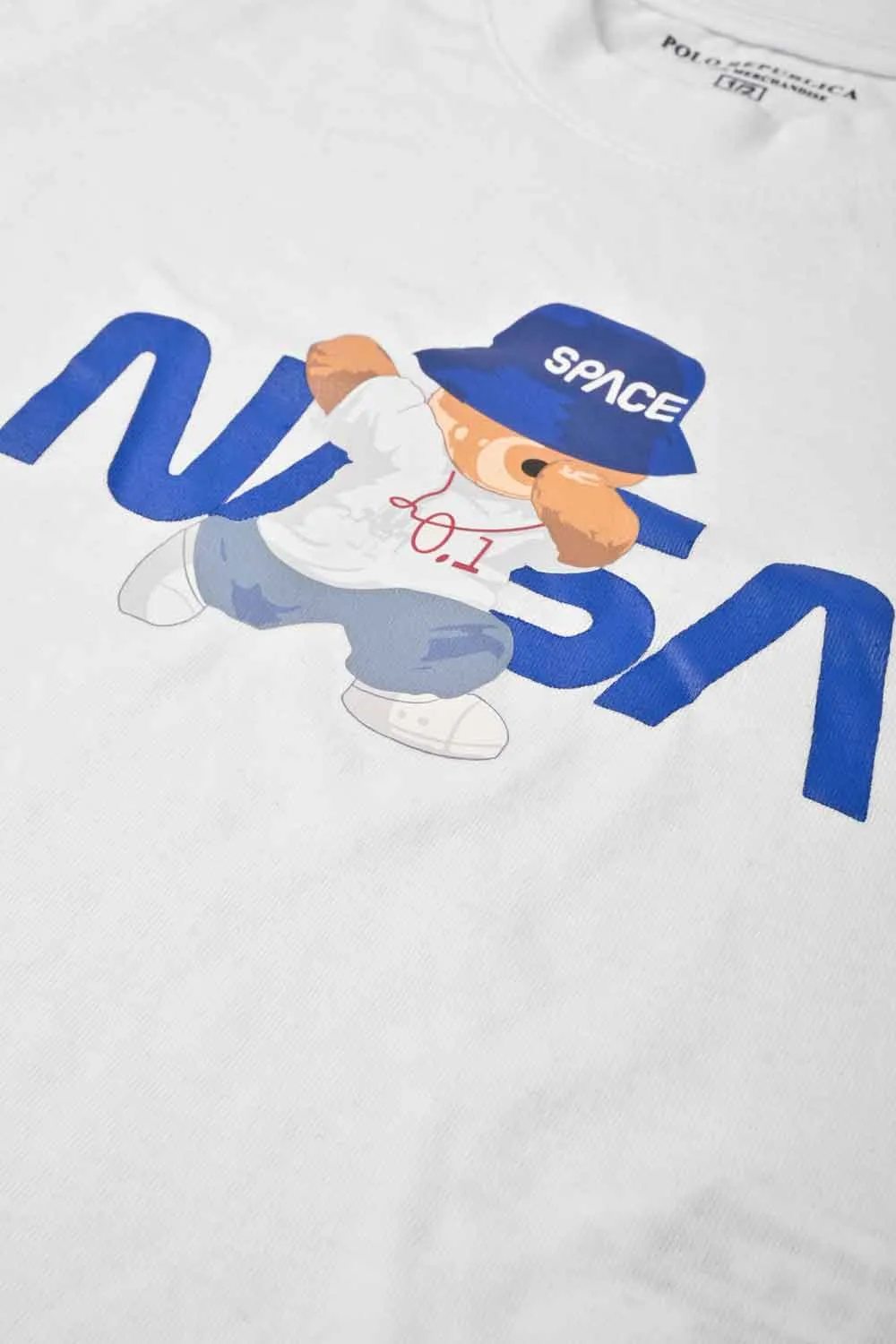 Polo Republica Boy's NASA Bear Printed Tee Shirt