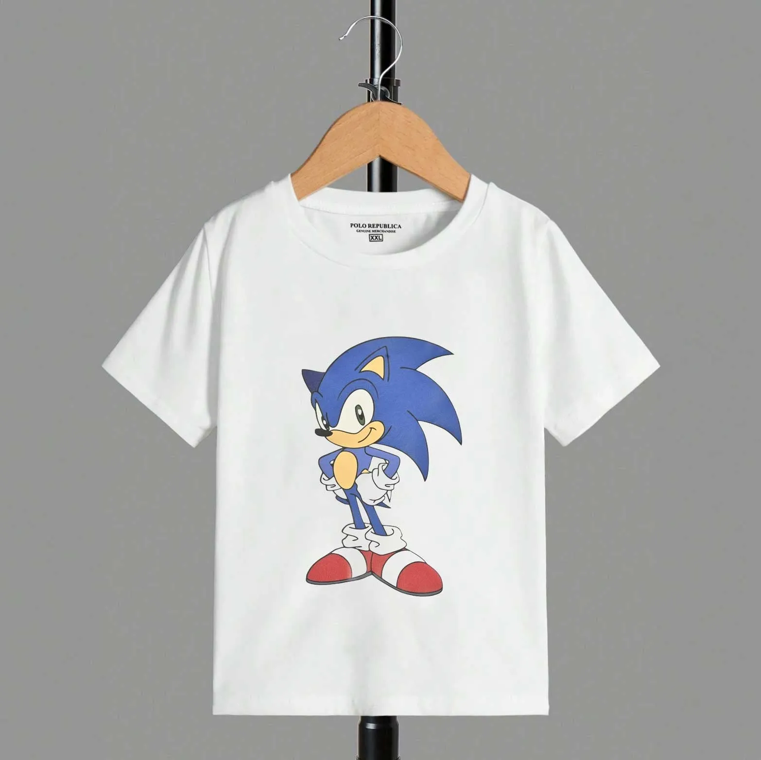 Polo Republica Boy's Superhero Sonic Printed Tee Shirt