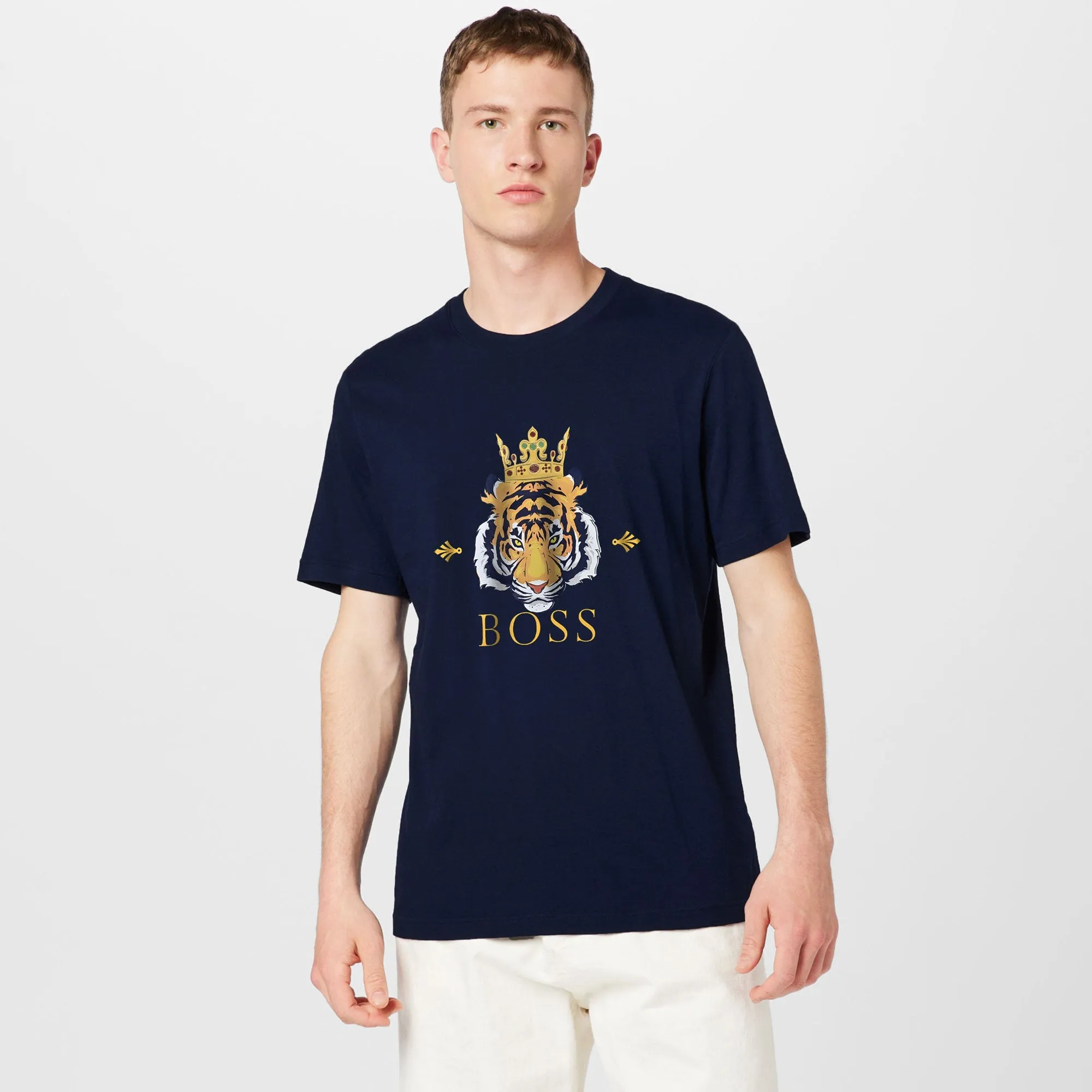 Polo Republica Men's Boss Printed Crew Neck Tee Shirt