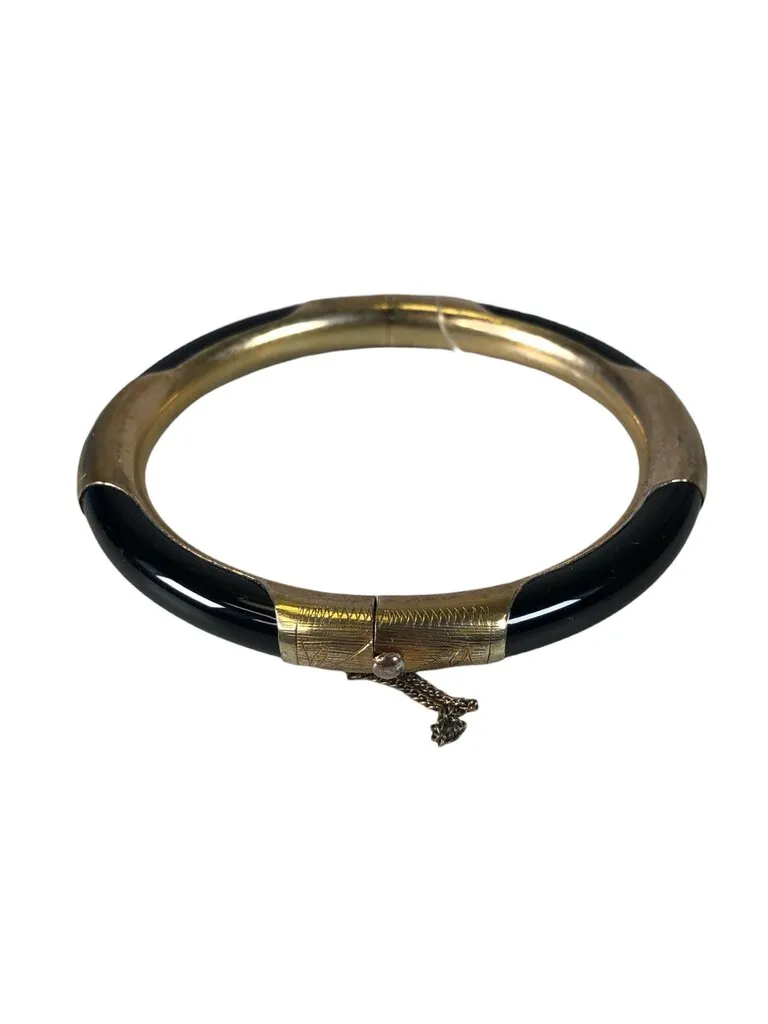 R 14K Stone Hinge Bangle