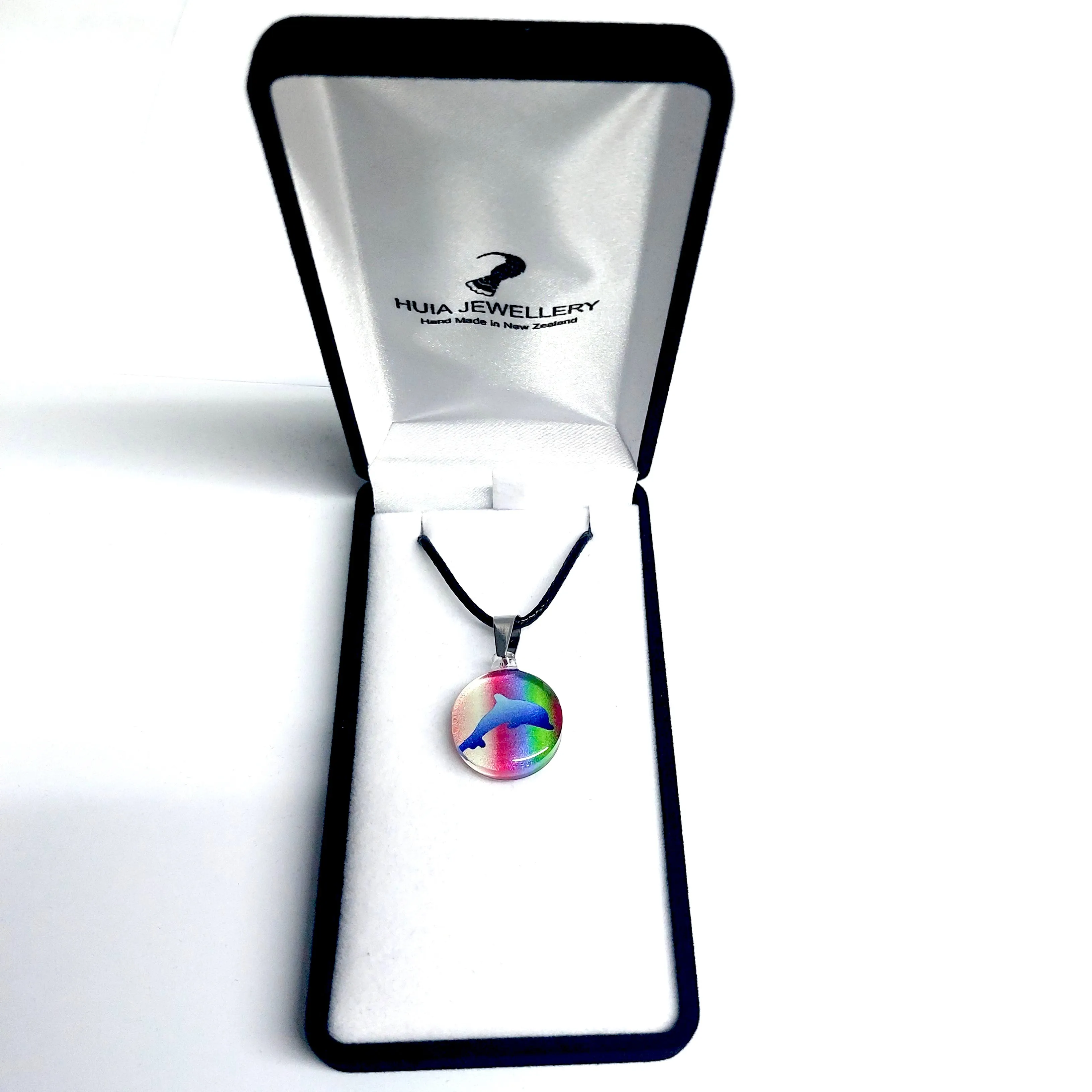 Rainbow Dolphin Pendant