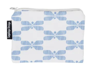 SAGALAGA | Pouch | Mini Perhonen Pouch - Black / Blue / Gray