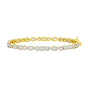 Signature Mixed Shape Bangle