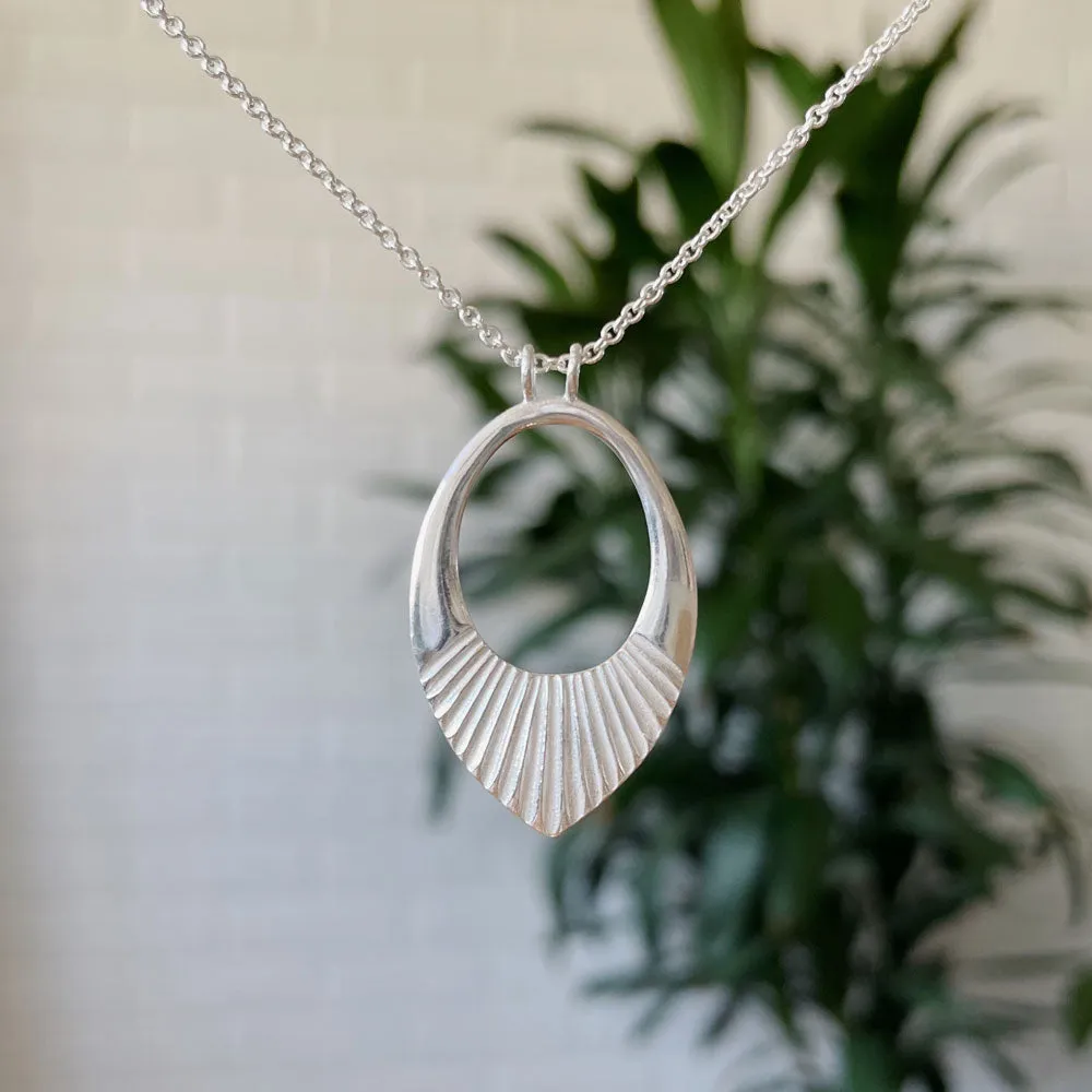 Silver Medium Helios Necklace