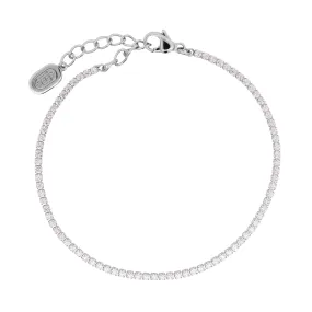 Silver Micro Tennis Bracelet