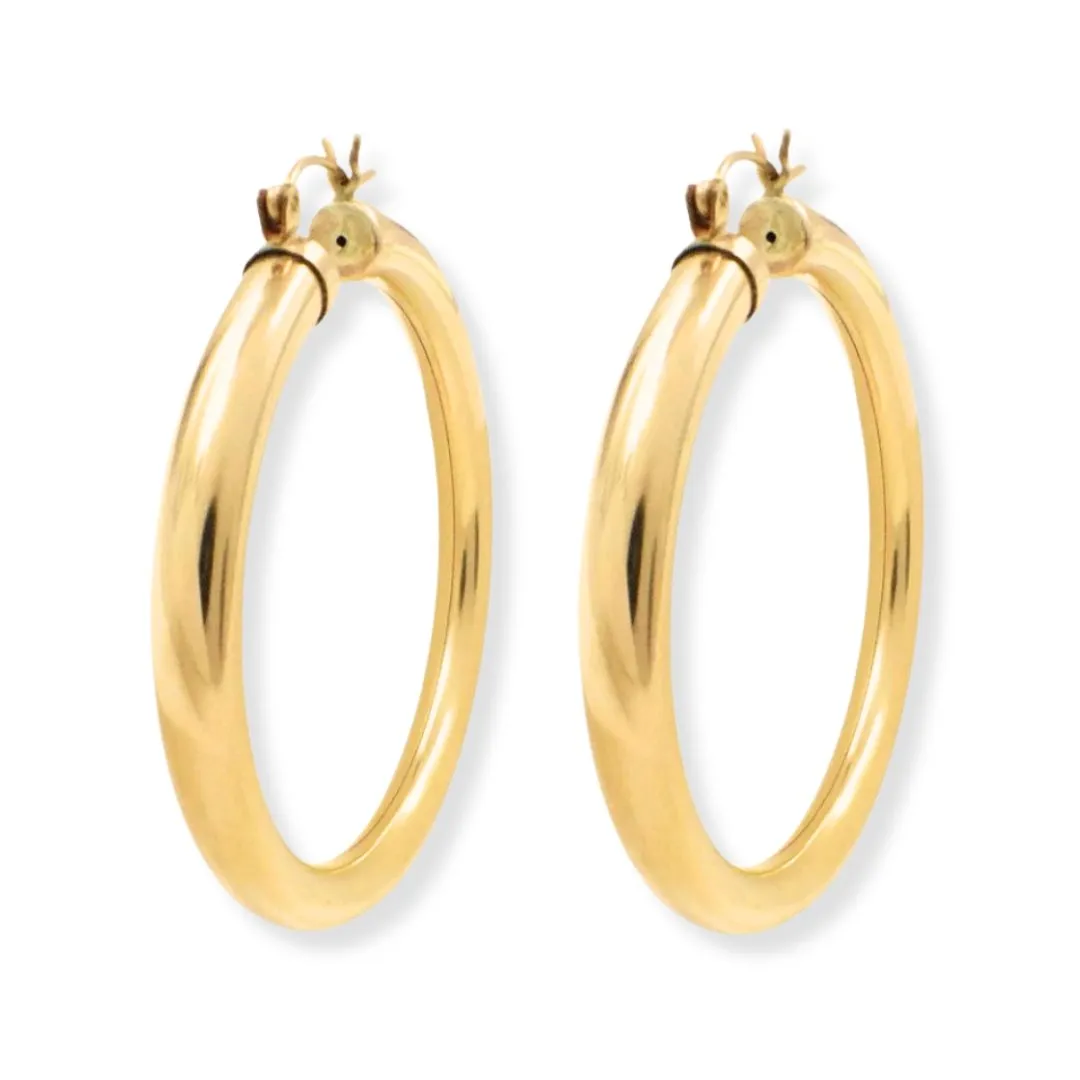 Sollid Gold Big & Bold Hoops