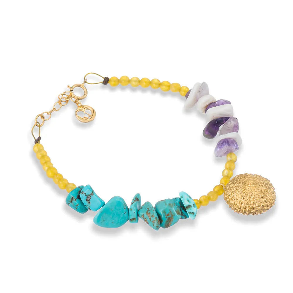 Summer Story II - bracelet - silver 925 - gold plated