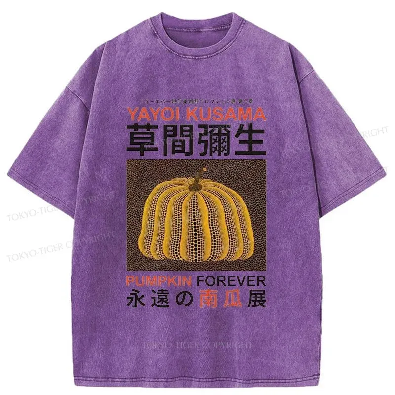 Tokyo-Tiger Forever Pumpkin Exhibition Japanese Washed T-Shirt