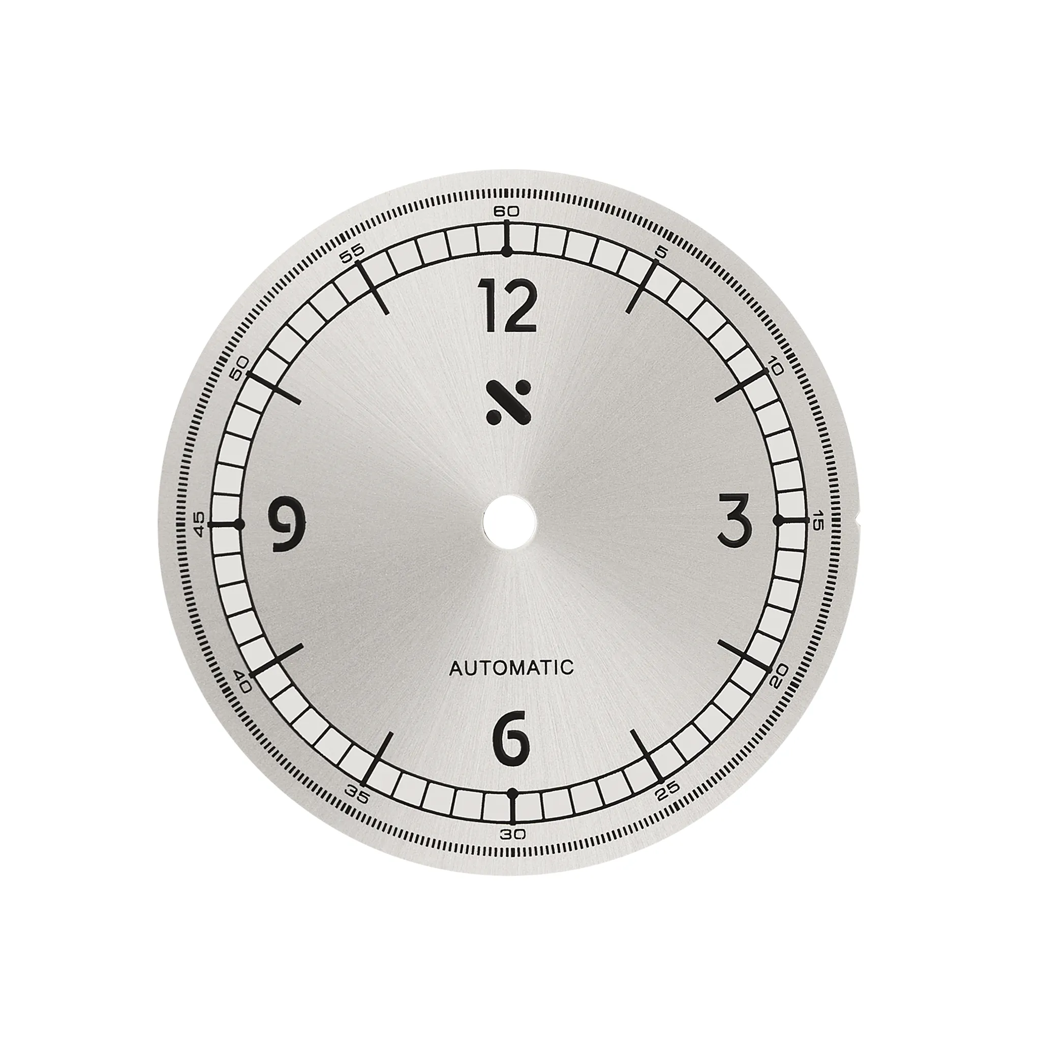 Watch Dial: 108 Sector Sunburst Silver