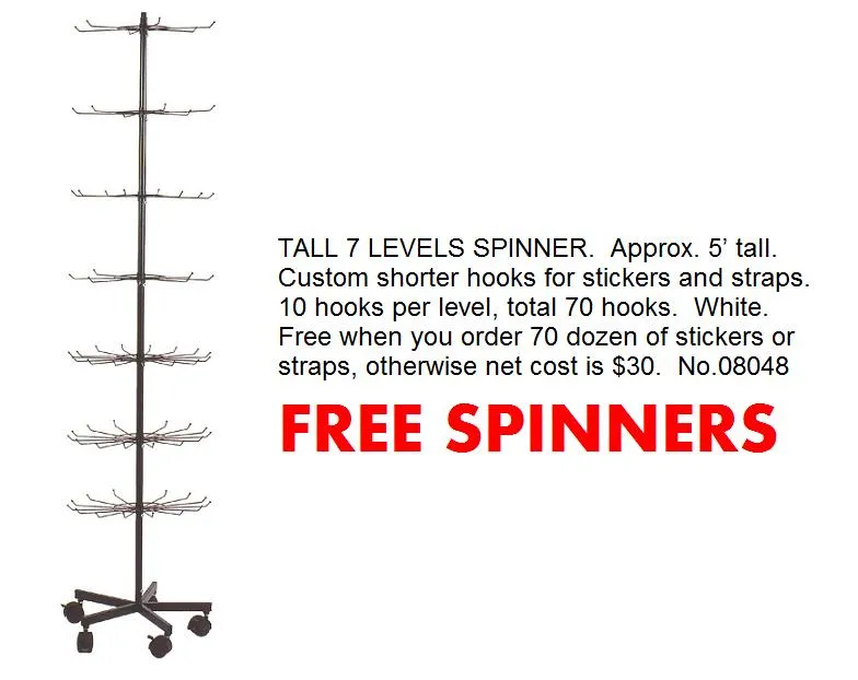 X 99903 TALL  7 LEVELS SPINNER-DISCONTINUED