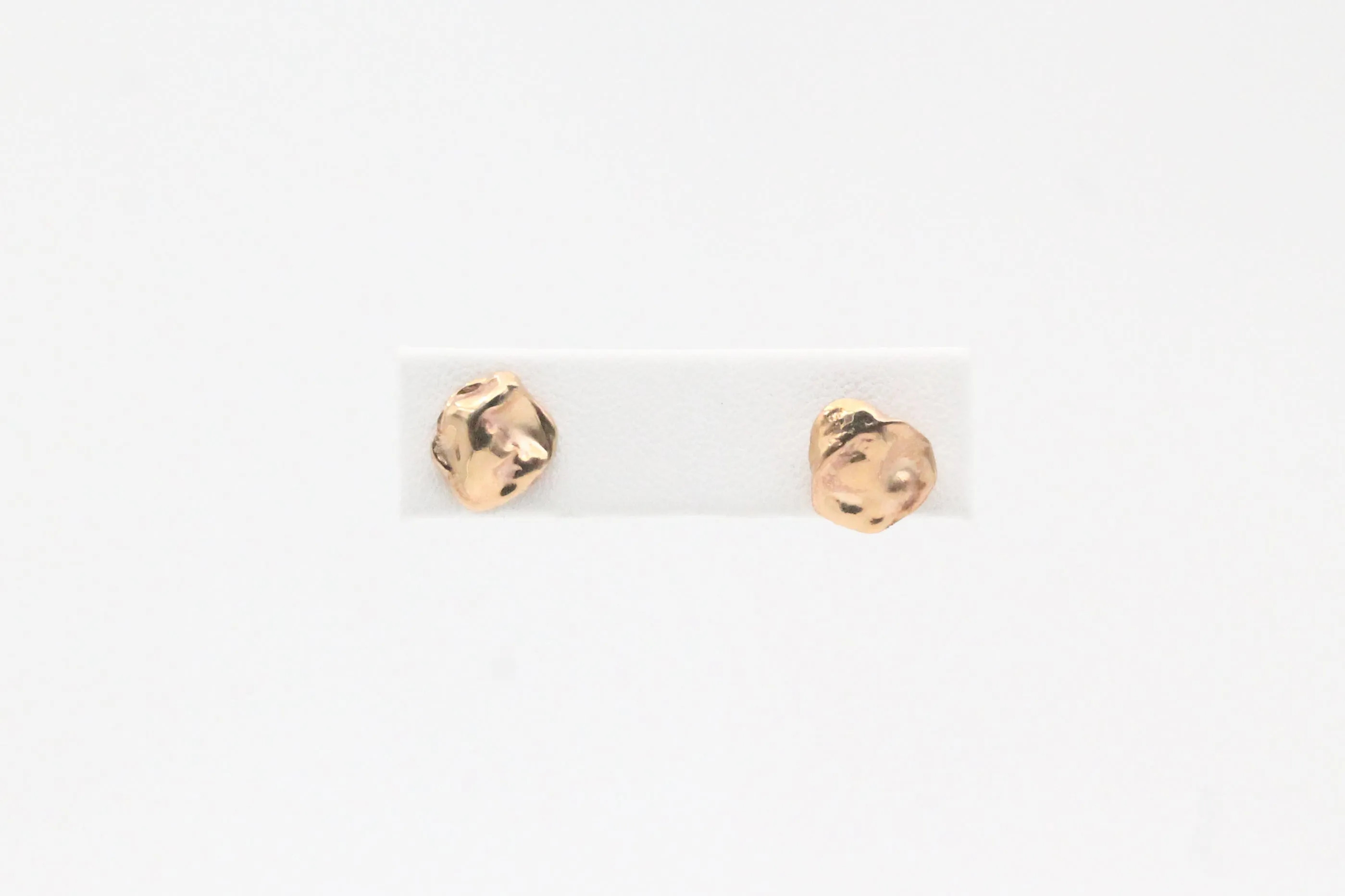 Yellow Gold Nugget Earrings